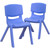 2 Pack - 12" Plastic Stackable School Chair