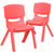 2 Pack - 10.5" Plastic Stackable School Chair