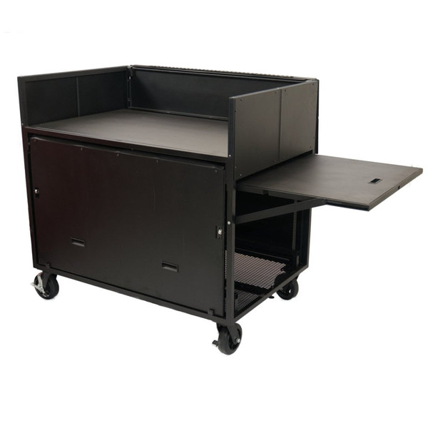 Audio Cart with Flip Up Table
