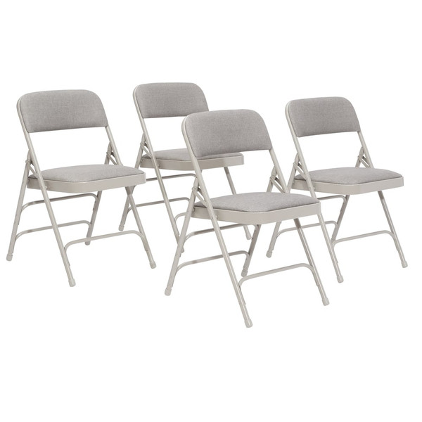 2300 Series Deluxe Fabric Upholstered Premium Folding Chair (4 Pack)