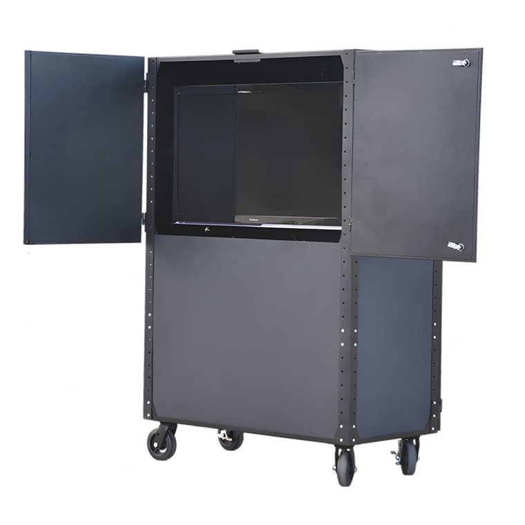 Enclosed TV Cart