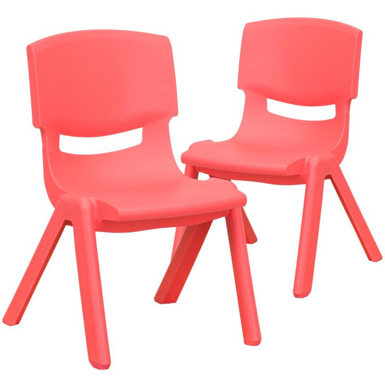 2 Pack - 10.5" Plastic Stackable School Chair