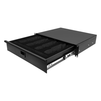 Church Amplifier Rack Wireless Mic Rack Drawer 2U - Church On Wheels