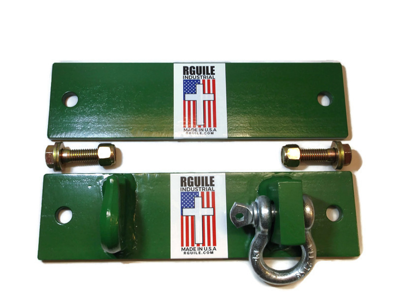 John Deere factory bucket hole hook / shackle plates bolt on FREE SHIPPING  SALE! - Rguile Industrial 941-979-2050