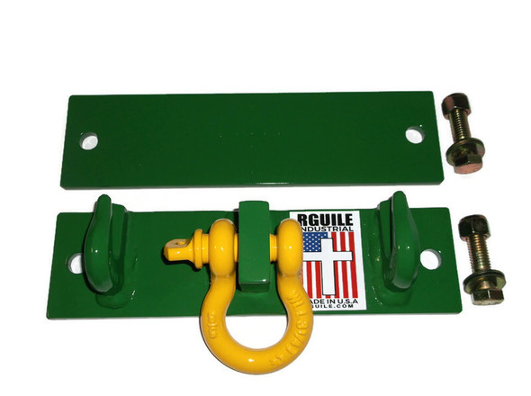 Deere green bucket hooks with middle yellow 5/8" shackle.