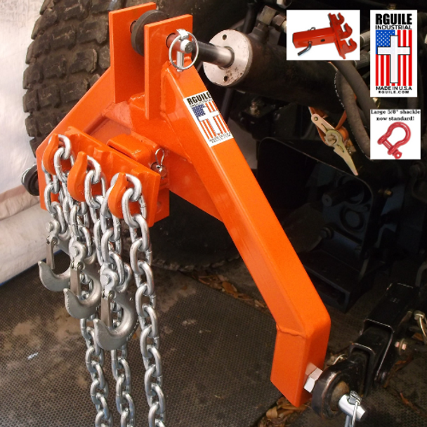 Category 1 Log skidder/ 2" receiver and triple hook insert (Orange) FREE SHIPPING