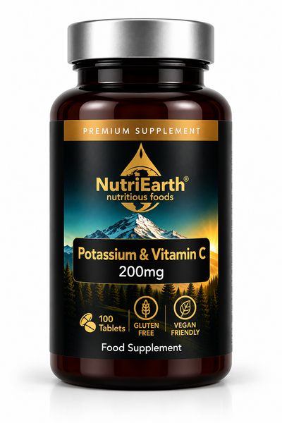 Potassium 200mg + Vitamin C 50mg 100 tablets