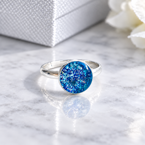 Hannah Cremation Ashes Ring | Sterling Silver Memorial Keepsake