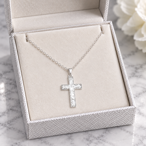 Faith Cremation Ashes Necklace | Jewellery Memorial | Sterling Silver