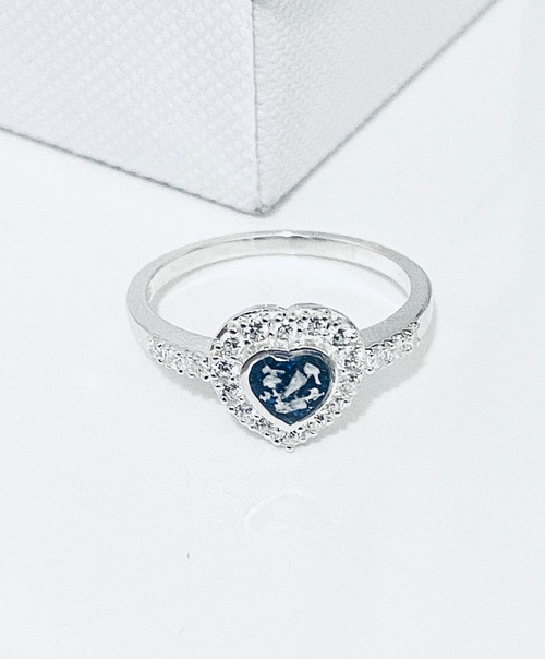 Layla Cremation  Ashes Ring | Memorial Jewellery | Sterling Silver