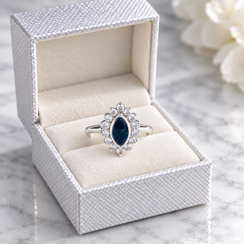 Charlotte Cremation Ashes Ring | Memorial Jewellery | Sterling Silver Keepsake