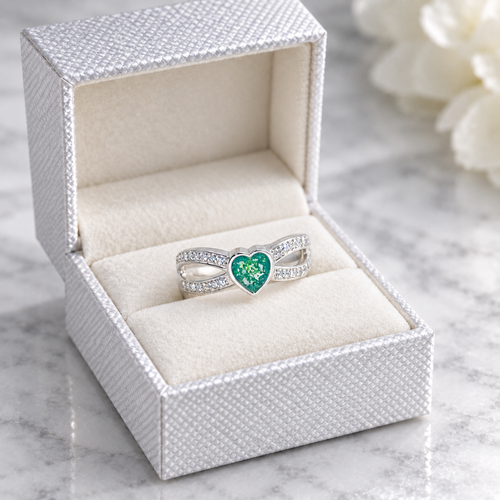 Infinity Cremation Ashes Ring | Sterling Silver | Memorial Jewellery
