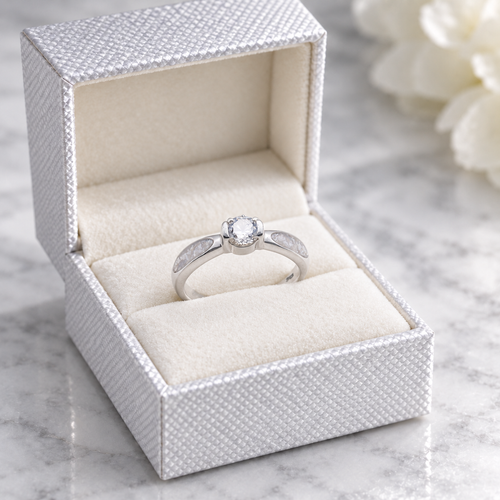 Skye Cremation Ashes Ring | Memorial Jewellery | Sterling Silver