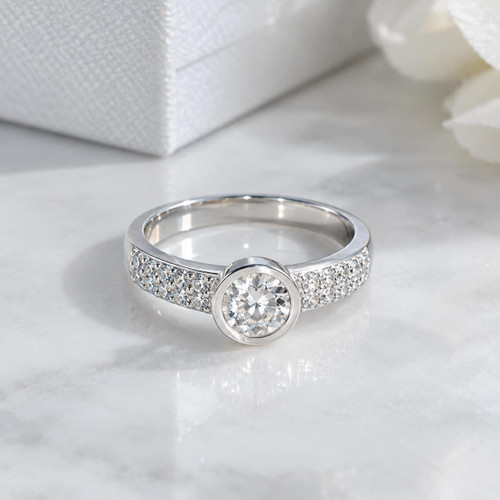 Rosie Cremation Ashes Ring | Sterling Silver Memorial Jewellery