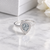Arielle Teardrop Diamante Cremation Ashes Ring | Sterling Silver | Memorial Jewellery