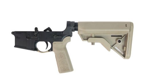 Mach Series Complete AR-15 lower receiver group - left side