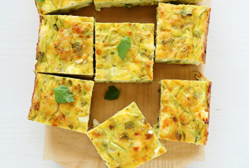 Frittata Courgette | feta | tomaat | ei  (vegetarisch) - 1,5 kg