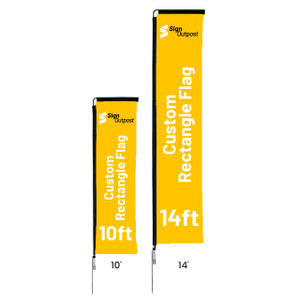Custom Rectangle Flags in two sizes Custom Rectangle Flags in two sizes