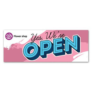 We're Open Vinyl Banner (VB-OPEN-012) We're Open Vinyl Banner (VB-OPEN-012)