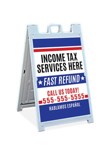 Tax Service Sandwich Sign Tax Service Sandwich Sign