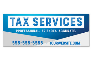 Tax Service Vinyl Banner Tax Service Vinyl Banner