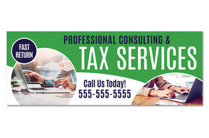 Tax Service Vinyl Banner Tax Service Vinyl Banner