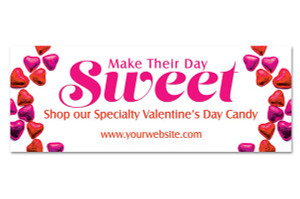 Valentine's Vinyl Banner Valentine's Vinyl Banner