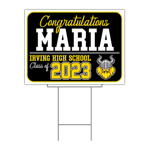 graduation yard sign - uv printed with wire frame graduation yard sign - uv printed with wire frame