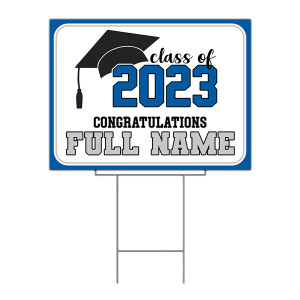 graduation yard sign - uv printed with wire frame graduation yard sign - uv printed with wire frame