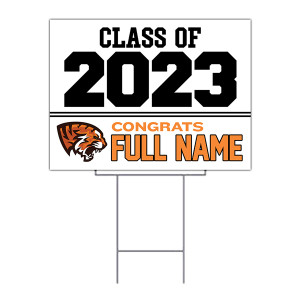 graduation yard sign - uv printed with wire frame graduation yard sign - uv printed with wire frame