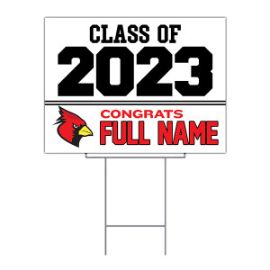 graduation yard sign - uv printed with wire frame graduation yard sign - uv printed with wire frame