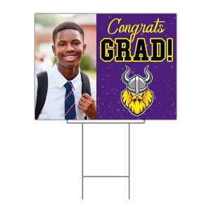 graduation yard sign - uv printed with wire frame graduation yard sign - uv printed with wire frame