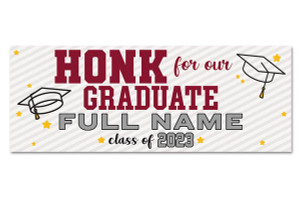 Graduation vinyl banner