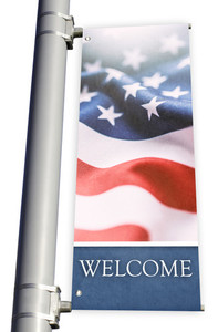light pole banner light pole banner