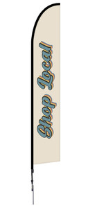 Shop Local Feather Banner Shop Local Feather Banner