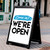 We're Open Sandwich Sign (SB-OPEN-014) We're Open Sandwich Sign (SB-OPEN-014)