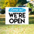 We're Open Yard Sign (YS-OPEN-014)