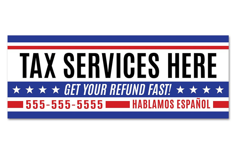 Tax Service Vinyl Banner