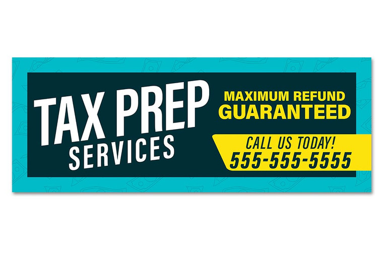 Tax Service Vinyl Banner