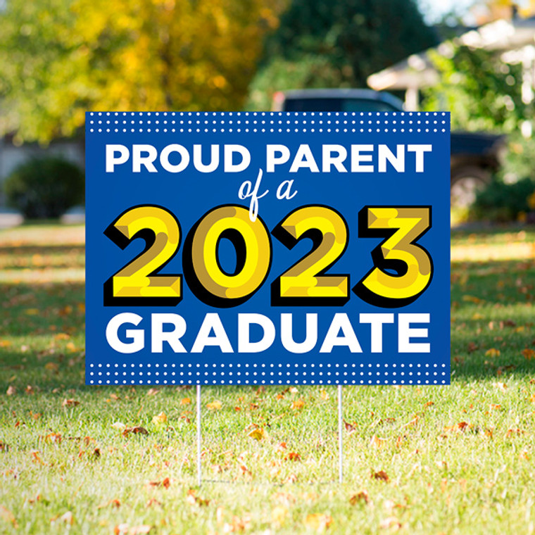 graduation yard sign - uv printed with wire frame graduation yard sign - uv printed with wire frame