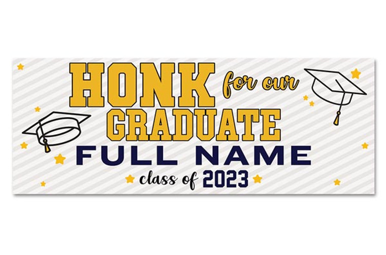 Graduation vinyl banner