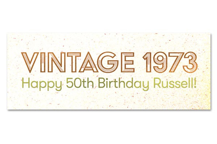 Birthday Vinyl Banner