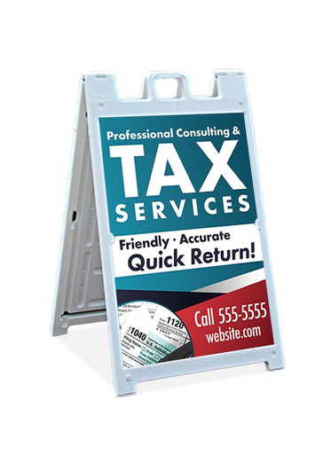Tax Service Sandwich Sign (SB-TAX-005) - Sign Outpost