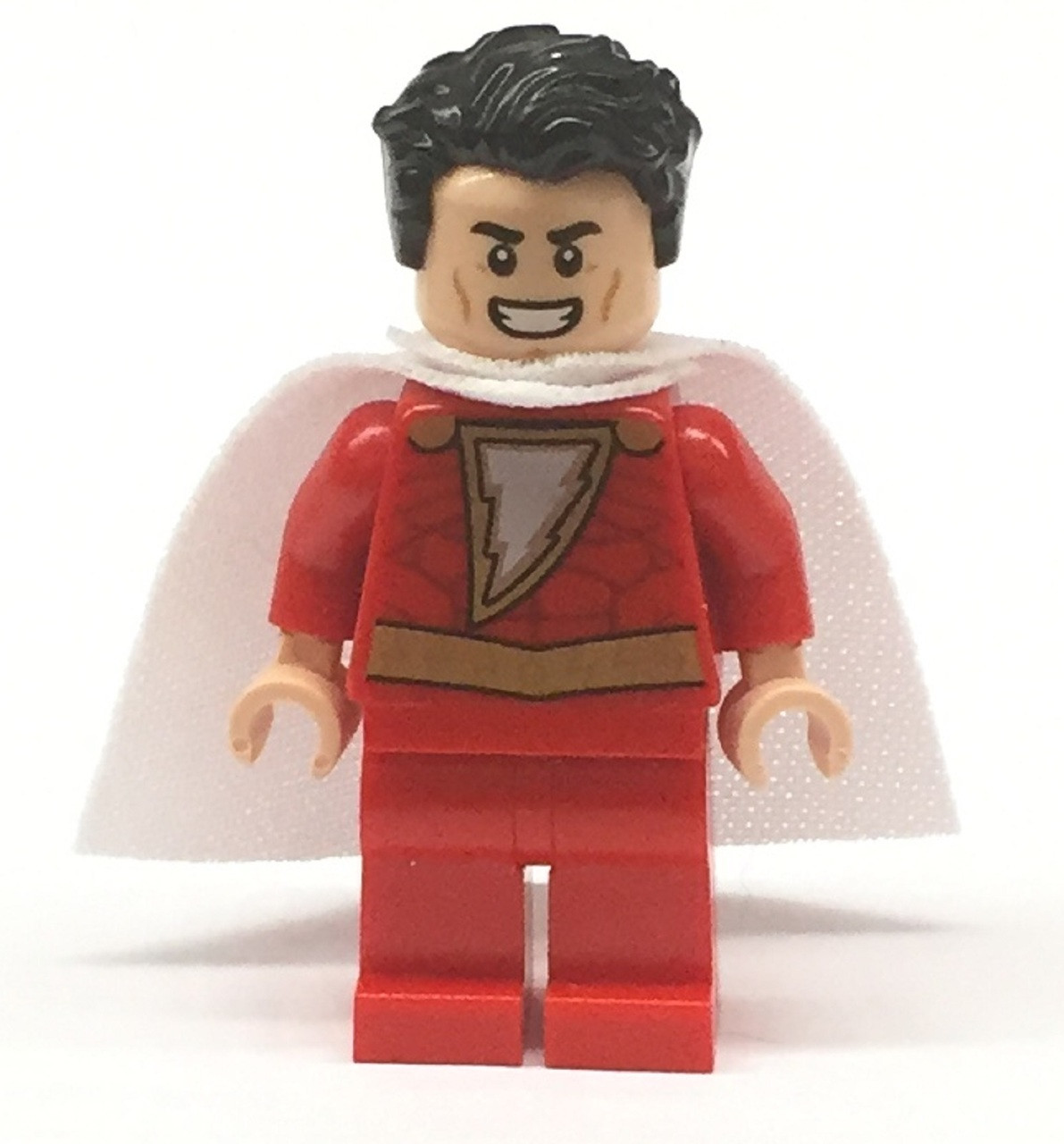 LEGO Superheroes Shazam Minifig from 76120 With Extra Hair