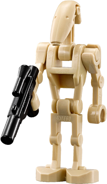 LEGO Star Wars Minifigure Battle Droid With Blaster Gun Clone Wars LEGO Star Wars Minifigure Battle Droid With Blaster Gun Clone Wars