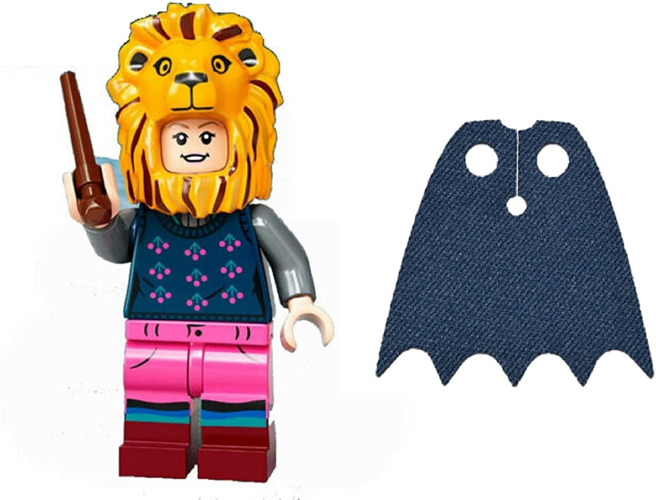 LEGO Harry Potter Series 2 Luna Lovegood with Lion Hat and Blue Spongy