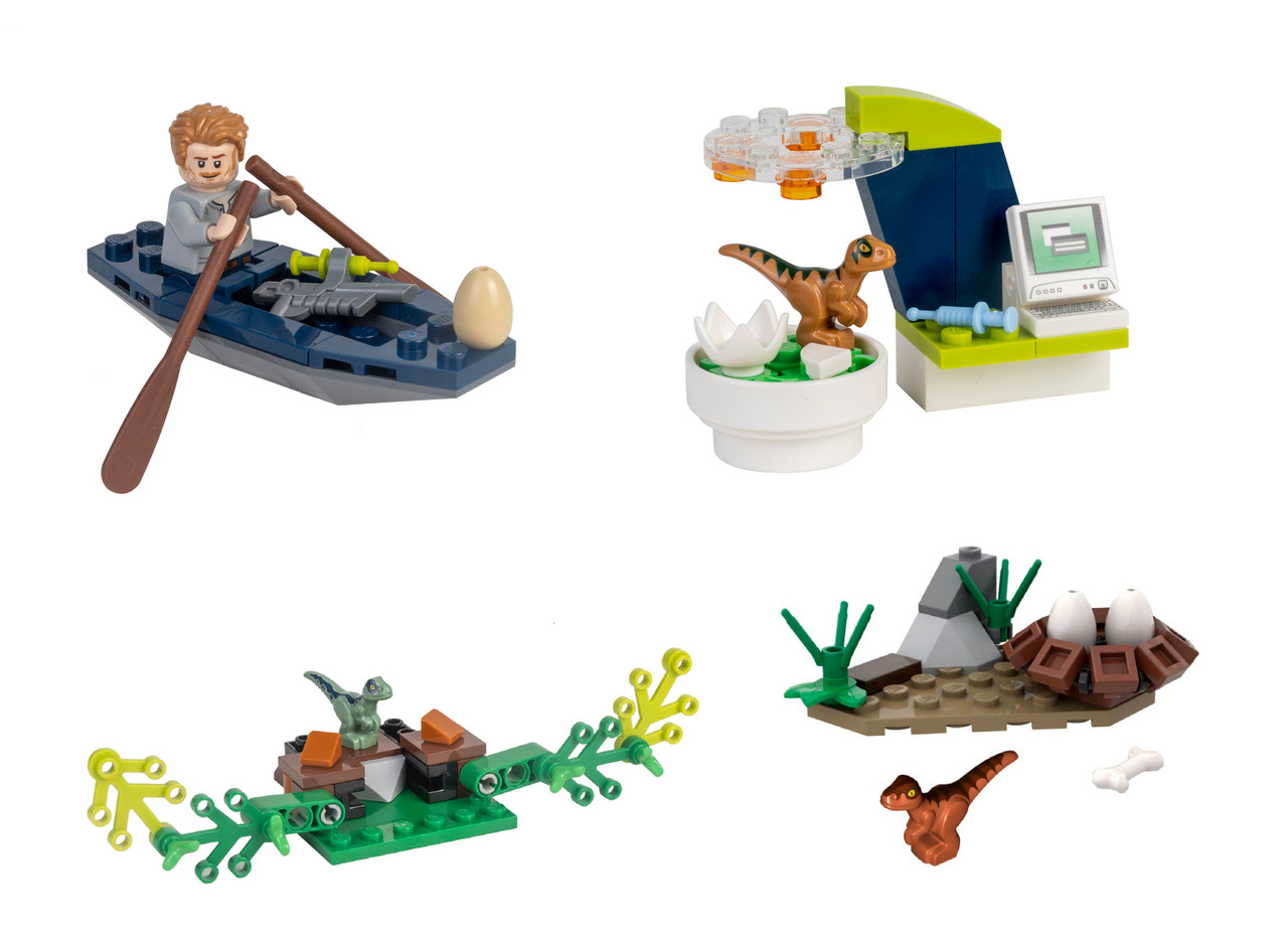 LEGO Jurassic World 4 Mini Sets Owen Baby Raptor