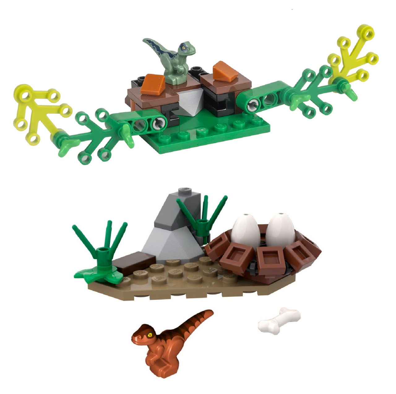 LEGO Jurassic World 2 Mini Sets Raptor Nest and Baby Raptor