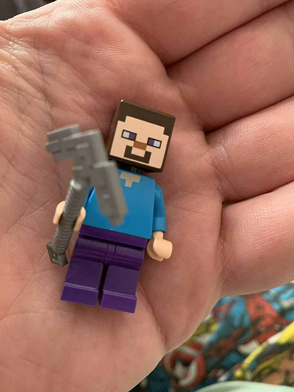 Lego minecraft discount steve minifigure