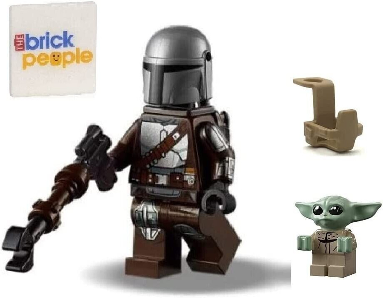 LEGO Star Wars: Mando Minifigure with Grogu (Baby Yoda) Very